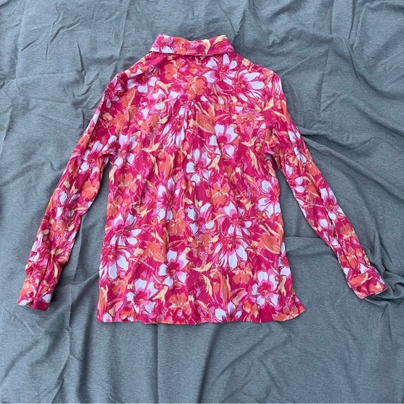 Floral Pink Women's Top - Picture 2 of 2